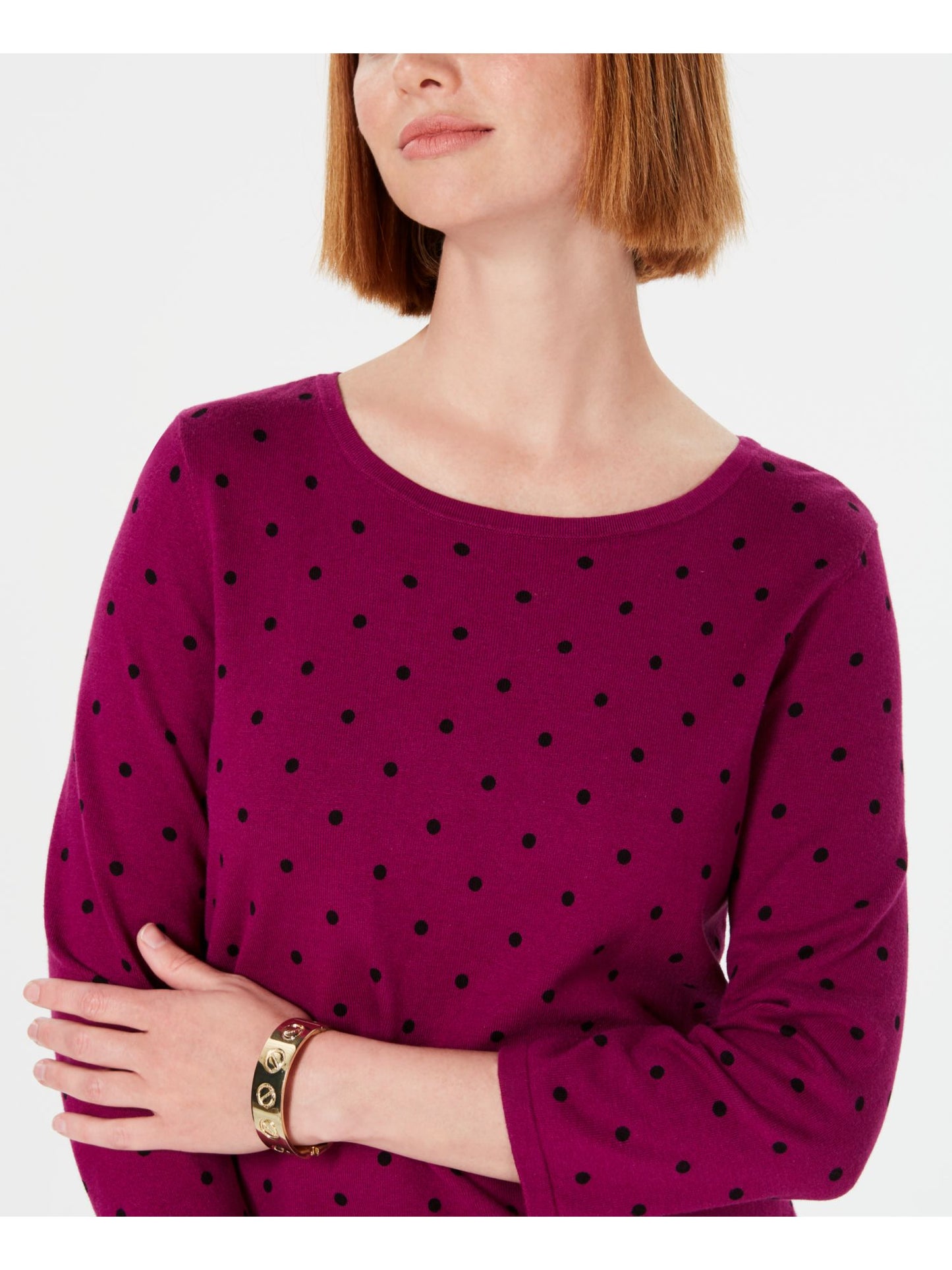 Karen Scott Suéter Feminino Dot Dream Roxo Tamanho Grande