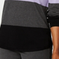 Karen Scott Suéter Feminino Colorblocked Roxo Tamanho Médio