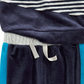 Moletom infantil First Impressions Colorblocked para meninos, azul-petróleo, tamanho 18M