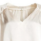 Blusa Joie Feminina Ankita de Cetim com Decote em V, Branca, Tamanho X-S