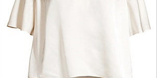 Blusa Joie Feminina Ankita de Cetim com Decote em V, Branca, Tamanho X-S