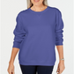 Karen Scott Moletom Esportivo Feminino Manga Longa Gola Redonda Roxo Tamanho XS