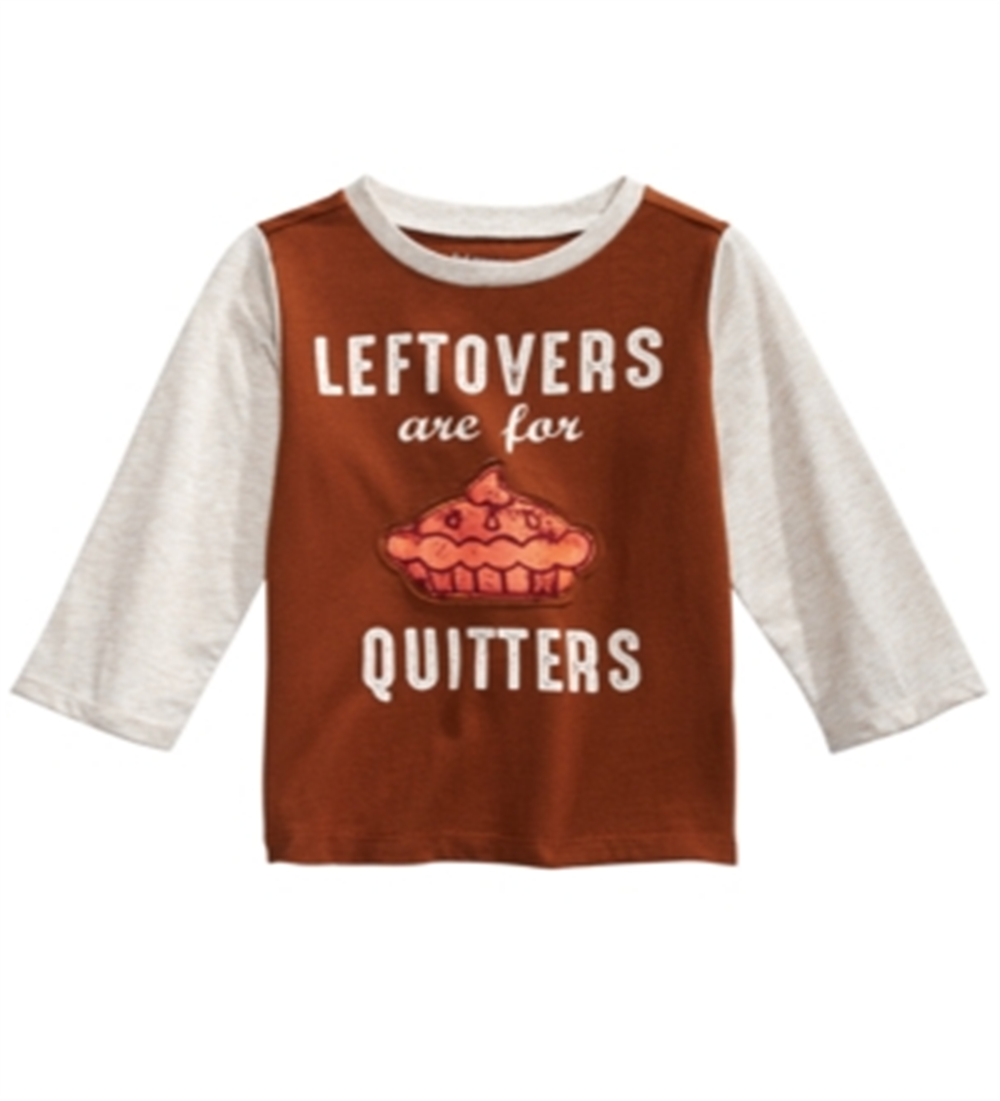 Camiseta infantil First Impressions Colorblocked Leftovers para meninos, marrom, tamanho 3-6 meses