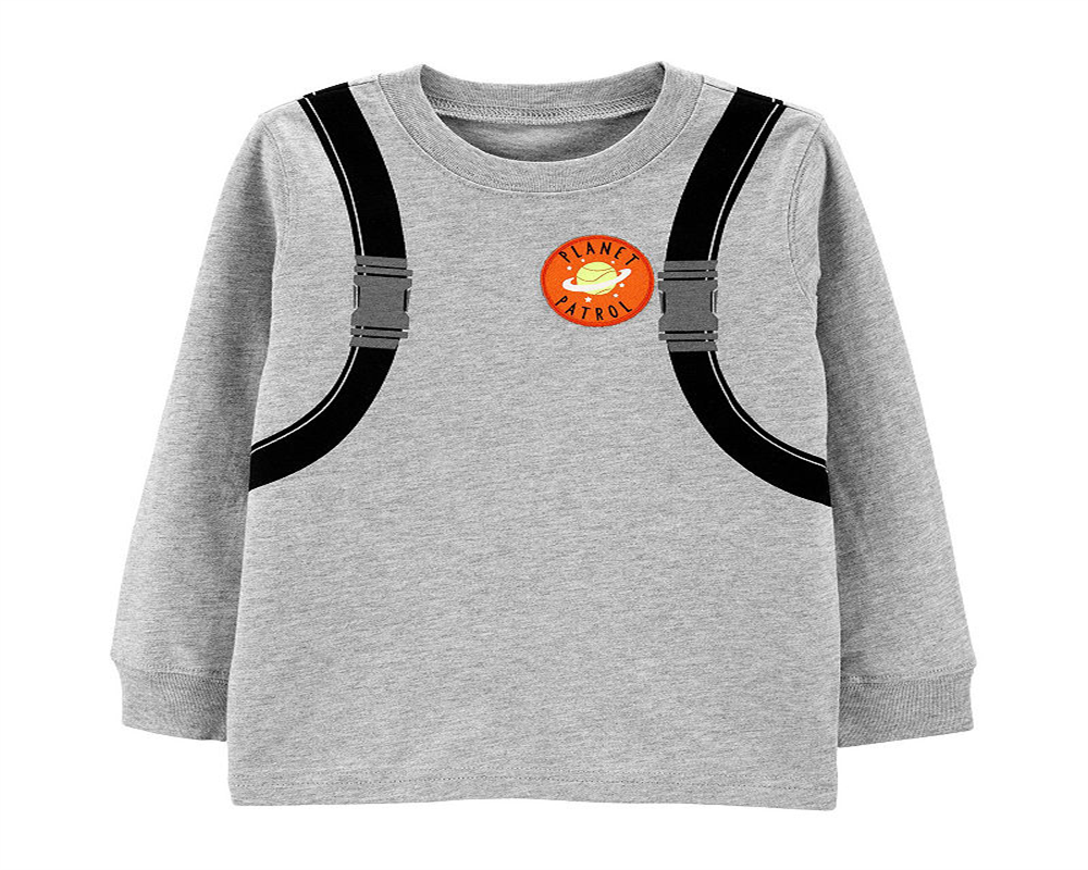 Camiseta de algodão com estampa Jet Pack da Carter's Toddler Boy, cinza, tamanho 5T