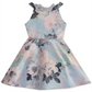 Vestido floral jacquard para meninas, edições raras, rosa, tamanho 6