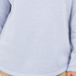 Karen Scott Suéter Feminino Esportivo Gola Xale Fleece Azul Tamanho P