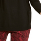Suéter Peekaboo Grommet Feminino da INC International Concepts, Preto, Tamanho Médio