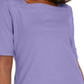 Blusa feminina Karen Scott de algodão com acabamento em ilhós, roxa, tamanho pequeno