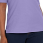 Blusa feminina Karen Scott de algodão com acabamento em ilhós, roxa, tamanho pequeno