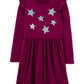 Vestido de malha com lantejoulas e estrelas Carter's Little &amp; Big Girls, roxo, tamanho 8