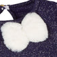 Conjunto de suéter metálico e saia de pele sintética First Impressions para bebê menina, 2 peças, azul, tamanho 0 a 3 meses