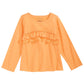 Camiseta infantil de algodão com babados First Impressions para meninas, tamanho 3T, amarela