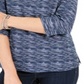 Karen Scott Suéter Feminino Azul com Zíper e Gola Alta Tamanho M