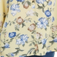 Blusa feminina com estampa floral em georgette, tamanho pequeno, amarela, Charter Club