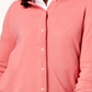 Karen Scott Cardigan Feminino com Botões e Contas Rosa Tamanho Médio