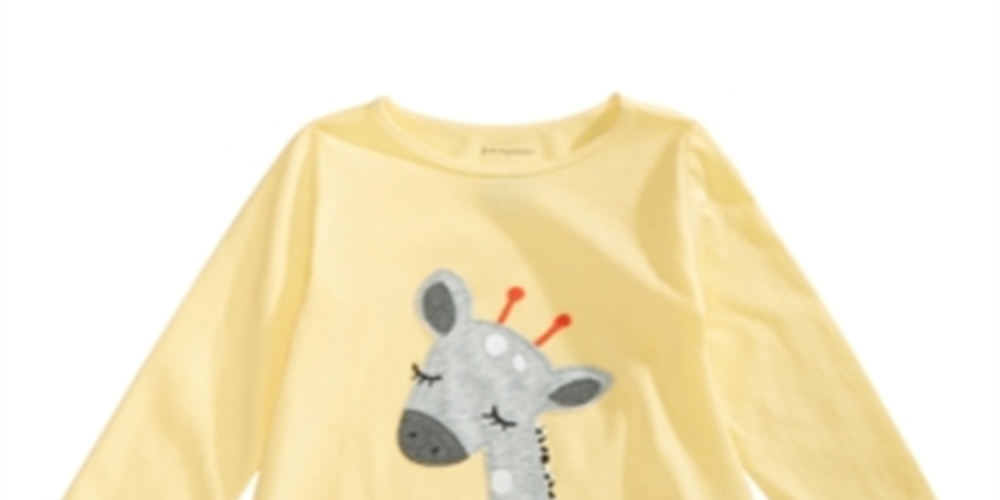 Camiseta Girafa de Algodão para Bebê Menina First Impressions Amarela Tamanho 18 MOS