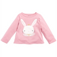Camiseta de algodão com estampa de coelho First Impressions para bebês meninas, rosa, tamanho 6 a 9 meses