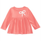 Túnica de laço para bebê menina First Impressions laranja tamanho 3-6 meses
