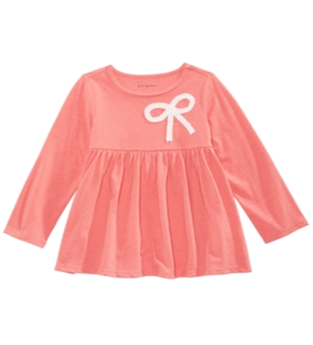 Túnica de laço para bebê menina First Impressions laranja tamanho 3-6 meses
