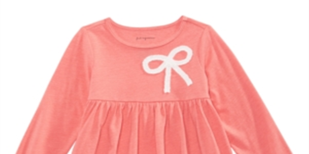 Túnica de laço para bebê menina First Impressions laranja tamanho 3-6 meses