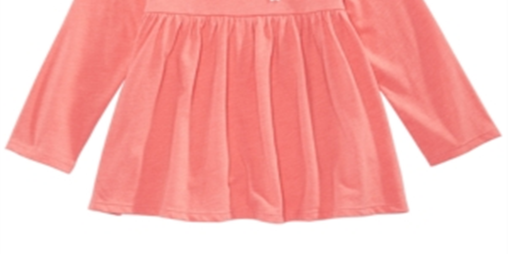 Túnica de laço para bebê menina First Impressions laranja tamanho 3-6 meses