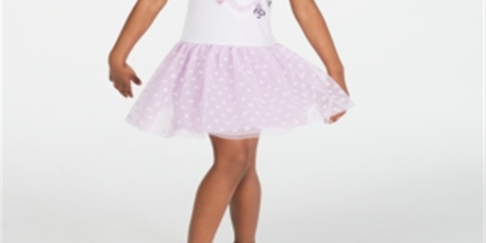 Vestido de malha borboleta para meninas Epic Threads, branco, tamanho 5
