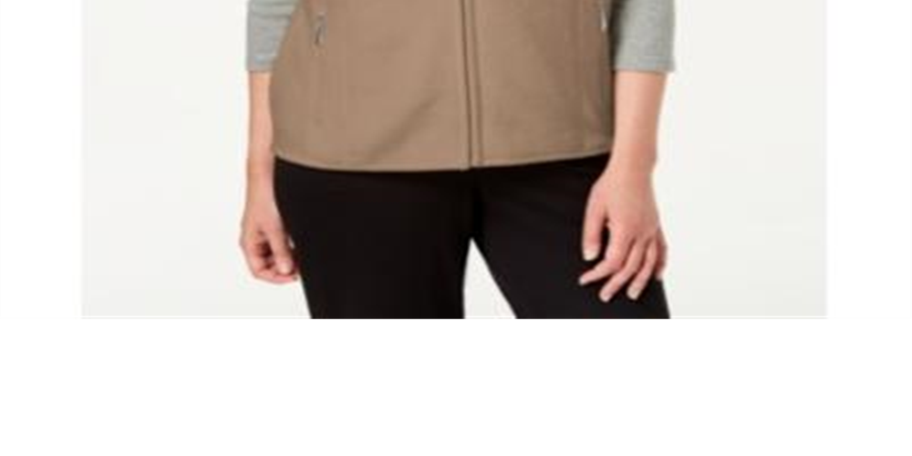 Karen Scott Colete de lã com zíper Zeroproof feminino Merlot tamanho pequeno