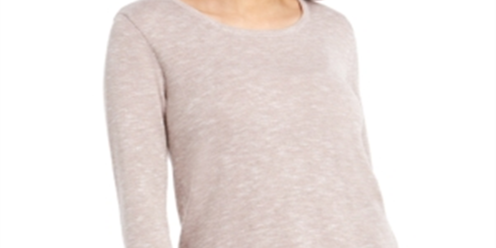 Suéter feminino com acabamento em pointelle, cor lavanda escuro, tamanho pequeno P