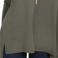 Suéter túnica feminino com decote em V estilo &amp; co, verde, tamanho grande