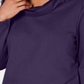 Karen Scott Top esportivo feminino com decote careca, roxo, tamanho XX-G