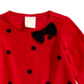 Primeiras Impressões Infantil Meninas Dot-Print Velour Top Vermelho Tamanho 4T REG