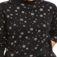 Karen Scott Blusa Feminina Snowy Glory Gola Falsa Preta Tamanho XS