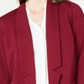 Blazer feminino Alfani com gola entalhada, vermelho, tamanho pequeno médio