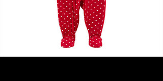 Pijama Carter's Baby Girl de lã com pés e rena, vermelho, tamanho 12 meses