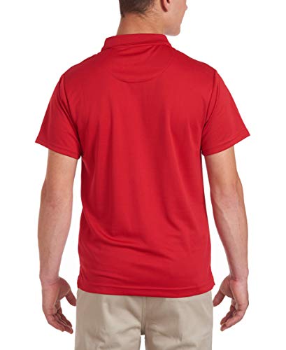Camisa polo de manga curta Nautica Big Boy's Performance vermelha tamanho L (38-39)