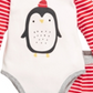 Conjunto de body e calça pinguim de algodão First Impressions para bebê menino, 2 peças, vermelho, tamanho recém-nascido