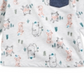 Camiseta infantil First Impressions Baby Boy Forest Friends Cinza Tamanho 24 MOS