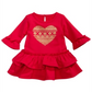 Vestido Terry com babados e brilho em forma de coração para meninas First Impressions, tamanho 24 meses