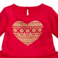 Vestido Terry com babados e brilho em forma de coração para meninas First Impressions, tamanho 24 meses
