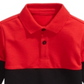 Camisa de gola com blocos de cores para meninos First Impressions, vermelha, tamanho 6-9 meses