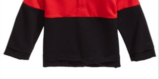 Camisa de gola com blocos de cores para meninos First Impressions, vermelha, tamanho 6-9 meses