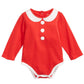 Body Infantil Mamãe Noel Vermelho First Impressions Tamanho 0-3