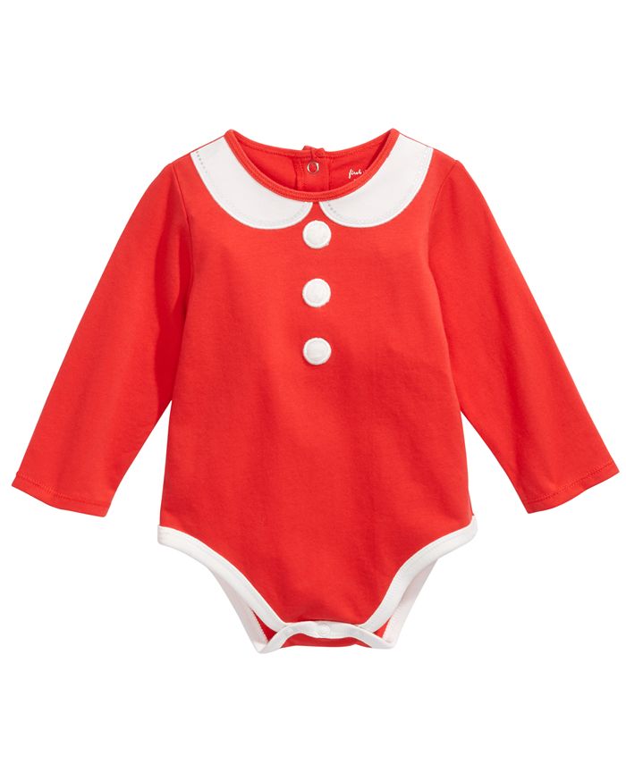 Body Infantil Mamãe Noel Vermelho First Impressions Tamanho 0-3