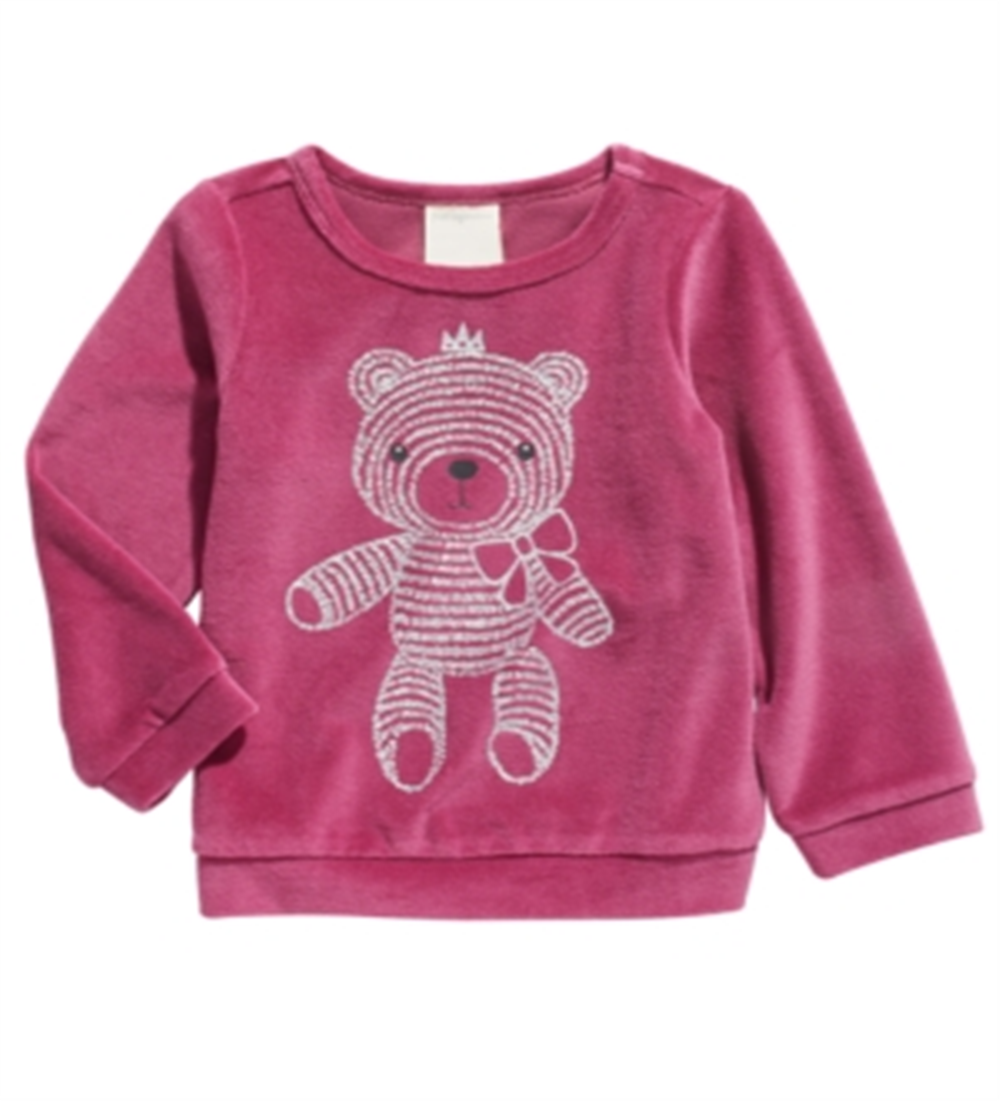 Primeiras impressões - Top de veludo Little Princess da Girl's Choose, roxo, tamanho 6 a 9 meses