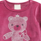 Primeiras impressões - Top de veludo Little Princess da Girl's Choose, roxo, tamanho 6 a 9 meses