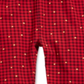 Legging xadrez de algodão com estampa de glitter First Impressions para meninas, tamanho 4T, vermelha