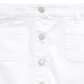 Saia jeans frontal Epic Threads Big Girl's Butto, branca, tamanho 7