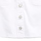 Saia jeans frontal Epic Threads Big Girl's Butto, branca, tamanho 7