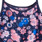 Epic Threads Big Girl's Floral Print Diamond Challis Tank Top Azul Tamanho Grande
