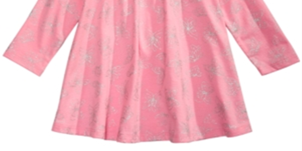 Vestido estampado de borboleta para bebê First Impressions, rosa, tamanho 3-6 meses